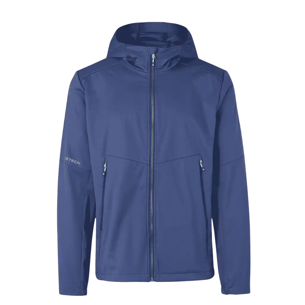 Storm Blue softshell takki omalla logolla – Colorstop transfer logo rinnassa (0836)