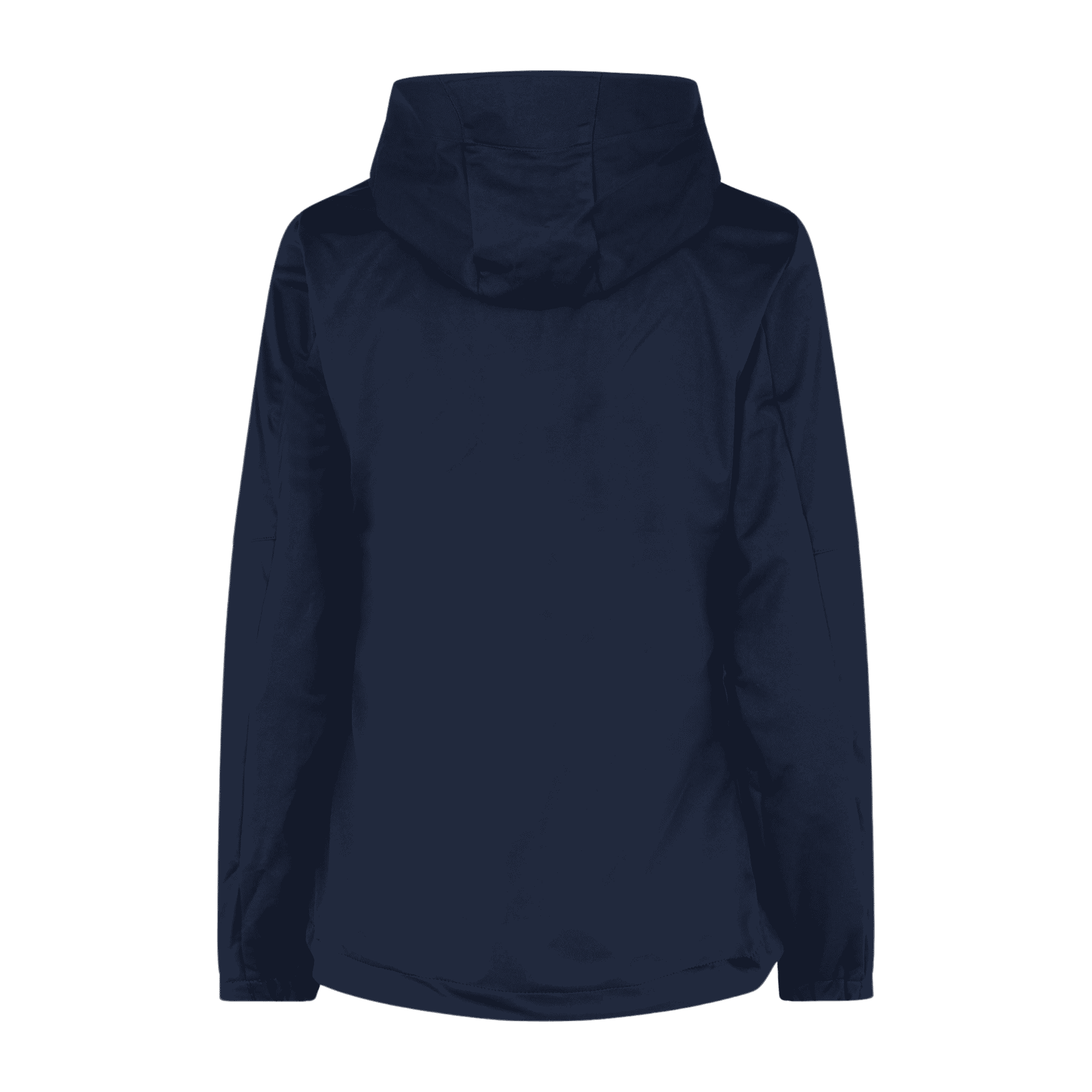 Navy Soft Shell Jacket naisille takaa – takki omalla logolla, Colorstop transfer logo rinnassa