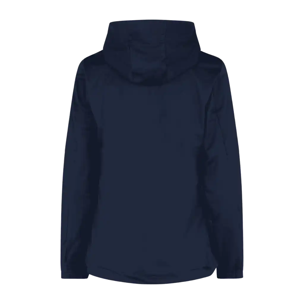 Navy Soft Shell Jacket naisille takaa – takki omalla logolla, Colorstop transfer logo rinnassa