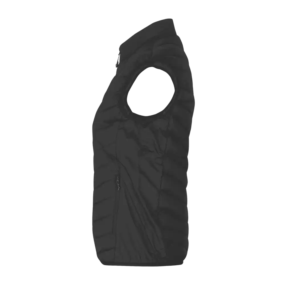 Musta bodywarmer liivi omalla logolla – sivukuva