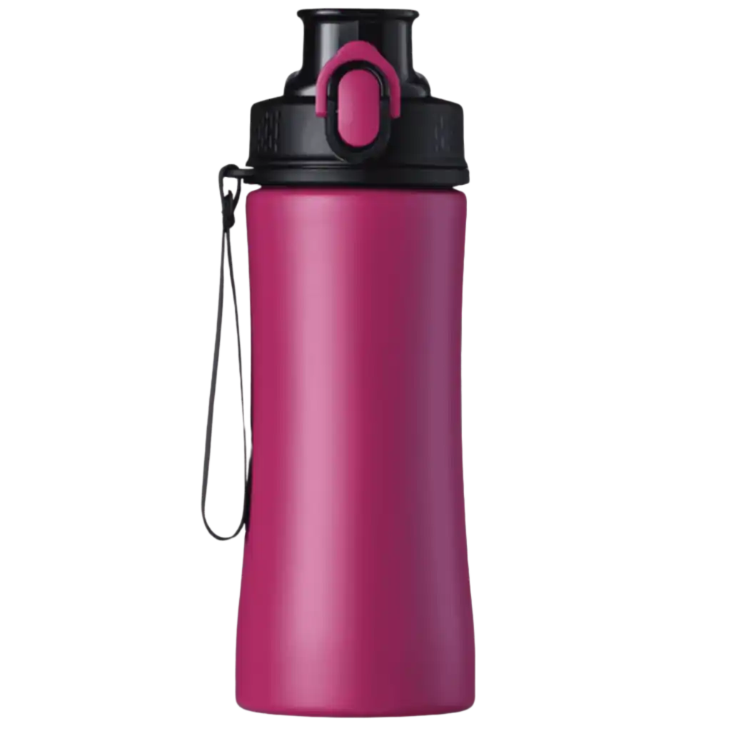 Pinkki PRIMO-teräspullo (550 ml) one-click-korkilla – tyylikäs liikelahja