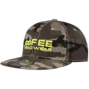 Snapback-lippis suoralla lipalla ja snap-säätöremmillä