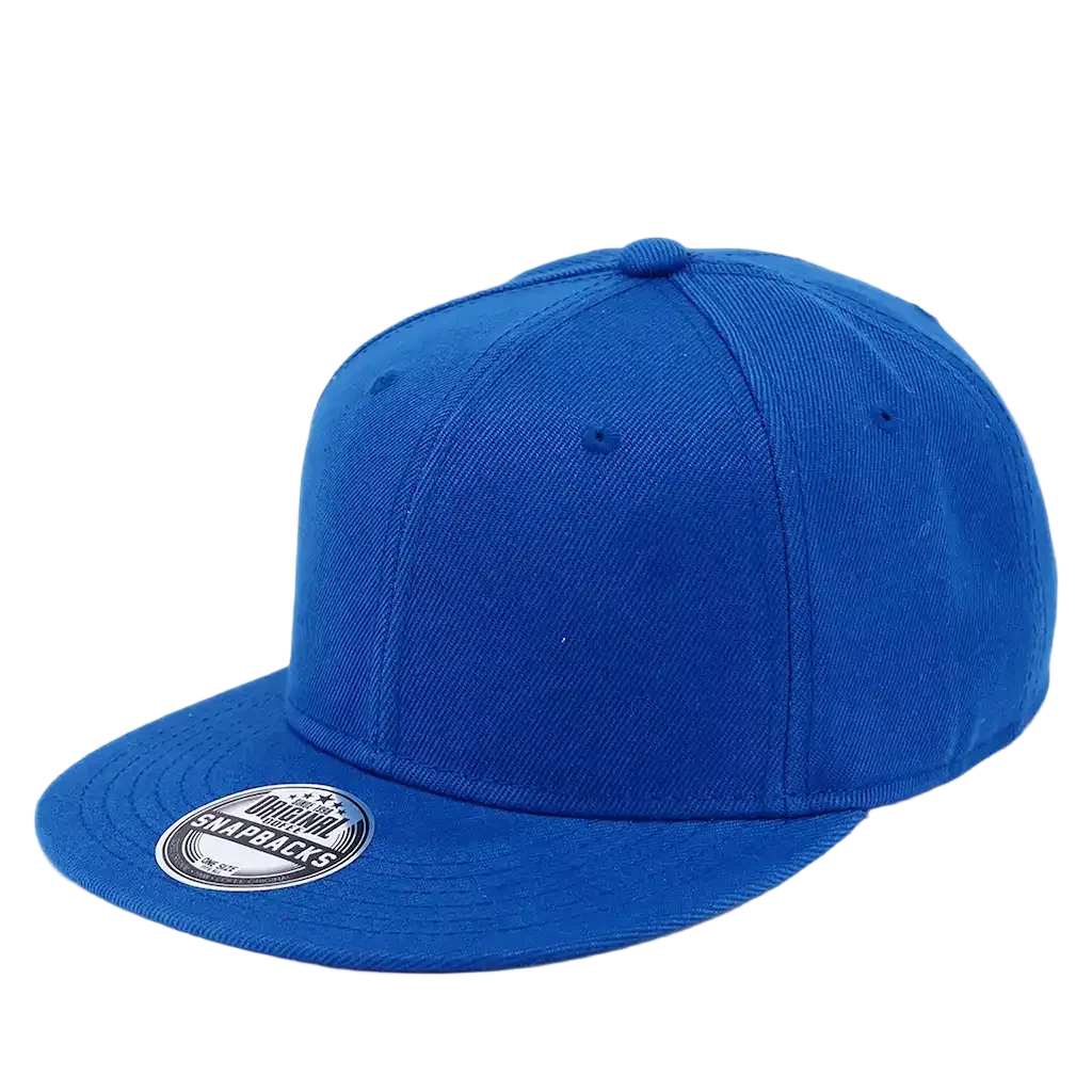 SNAP SOLID coFEE 2021 snapback lippis – Royal sininen blanko, suoralippa, ei logoa