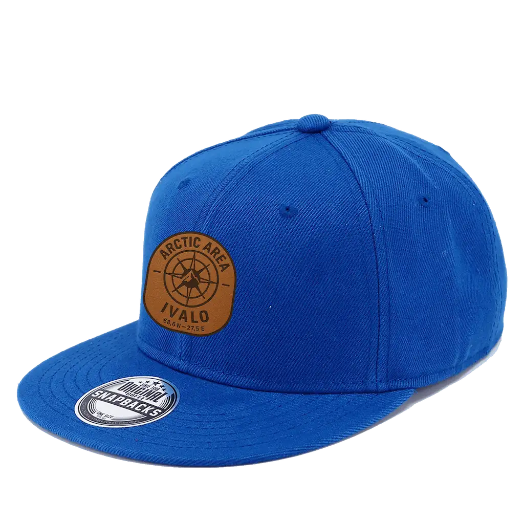 SNAP SOLID coFEE 2021 snapback lippis logolla – Royal sininen, suoralippa, lasermerkattu merkki