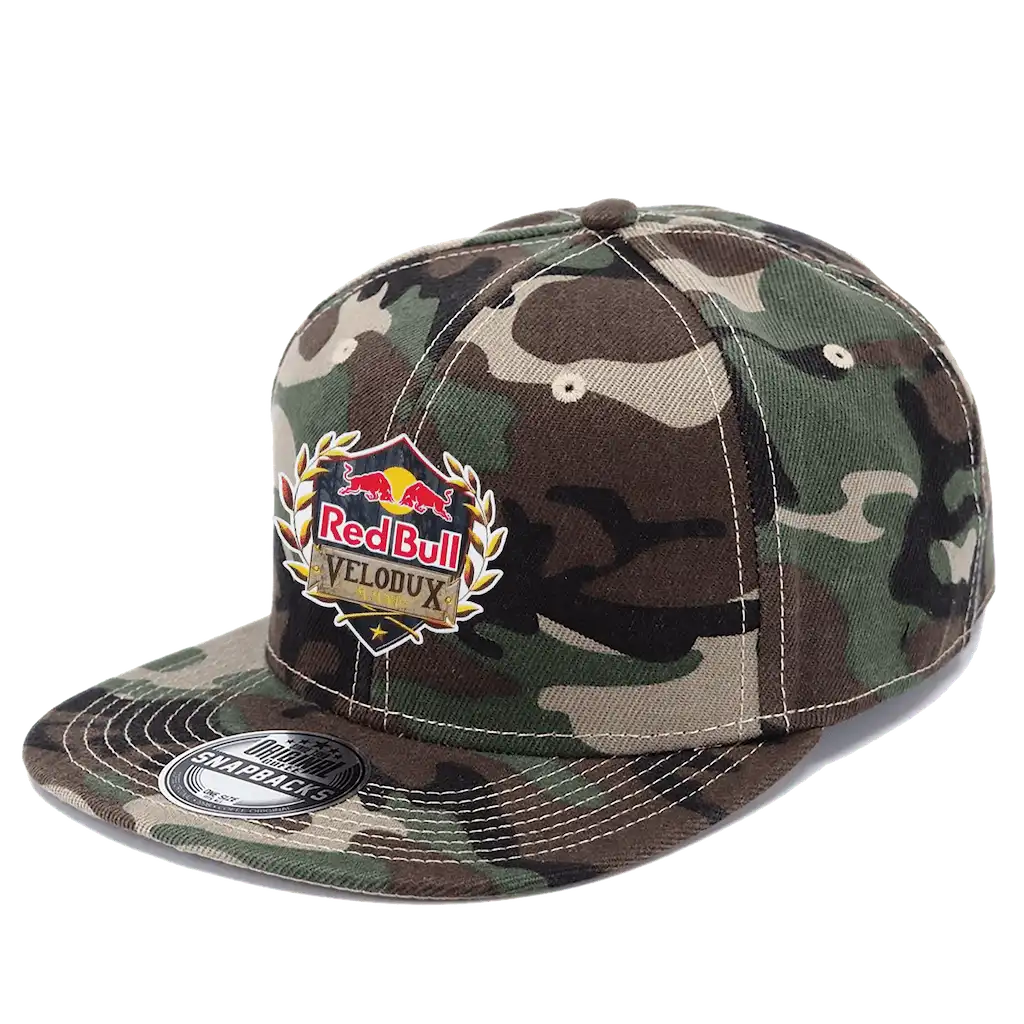 SNAP SOLID camo coFEE 2021 snapback lippis logolla – DTF painatus, tarkka monivärinen logo