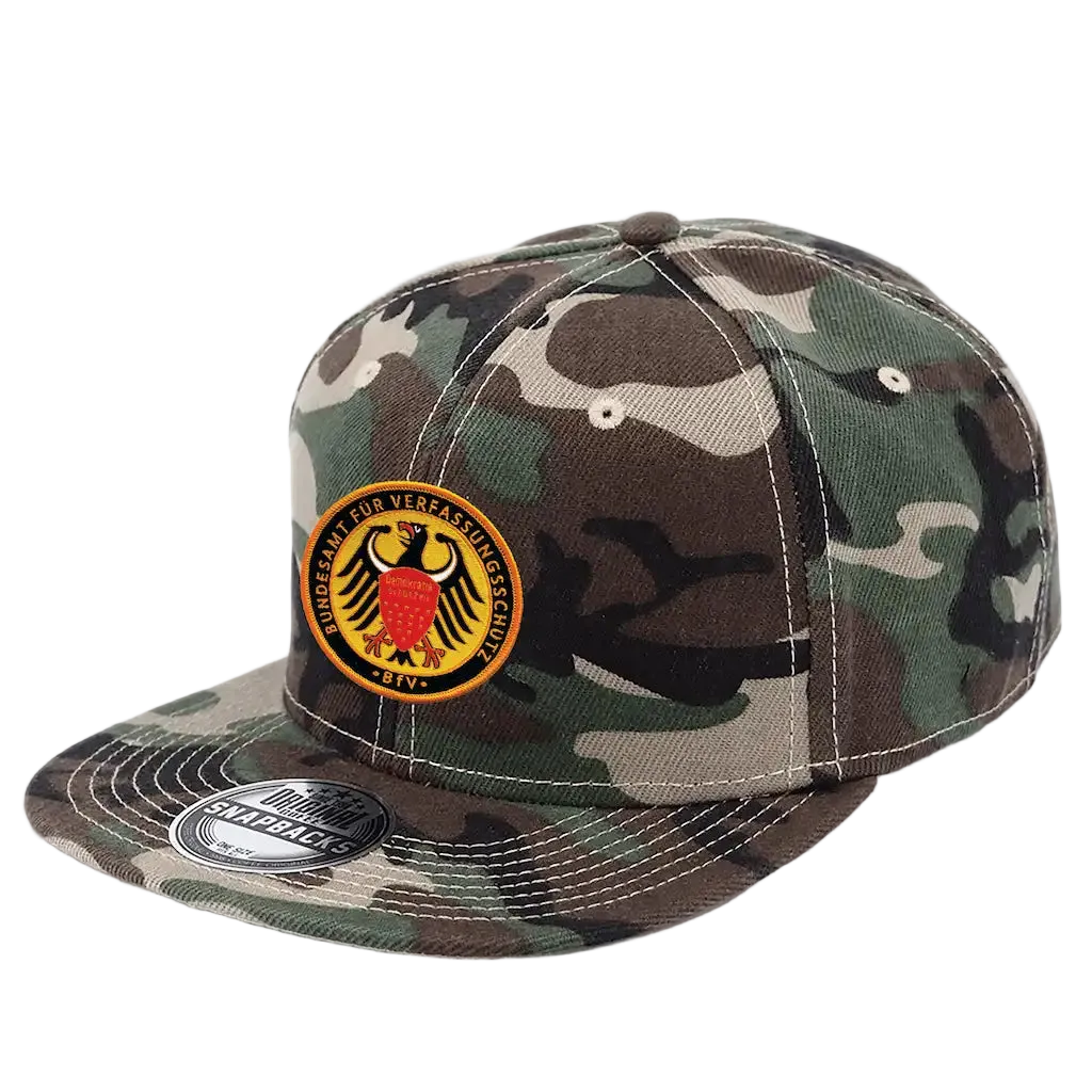SNAP SOLID Bottle camo coFEE 2021 snapback lippis logolla – kangasmerkki brodeerattu, ommellaan kiinni