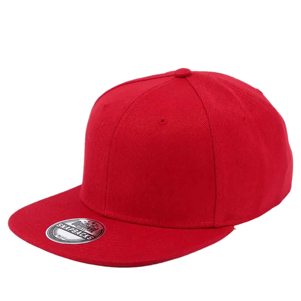 SNAP SOLID coFEE 2021 snapback lippis – Punainen blanko, suoralippa, ei logoa