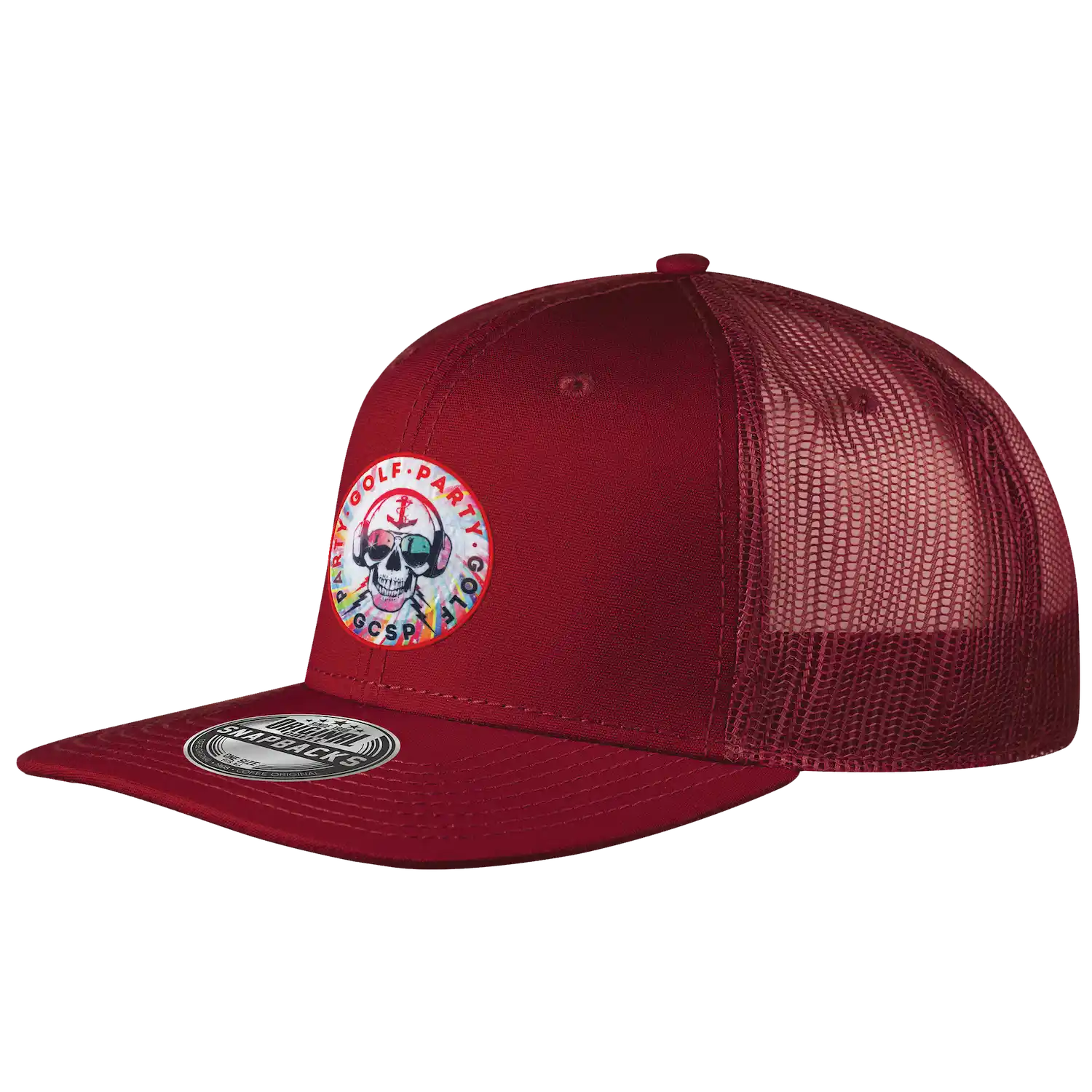 Snap Mesh coFEE 2025 suoralippa snapback lippalakki omalla logolla – painettu kangasmerkki etupaneelissa