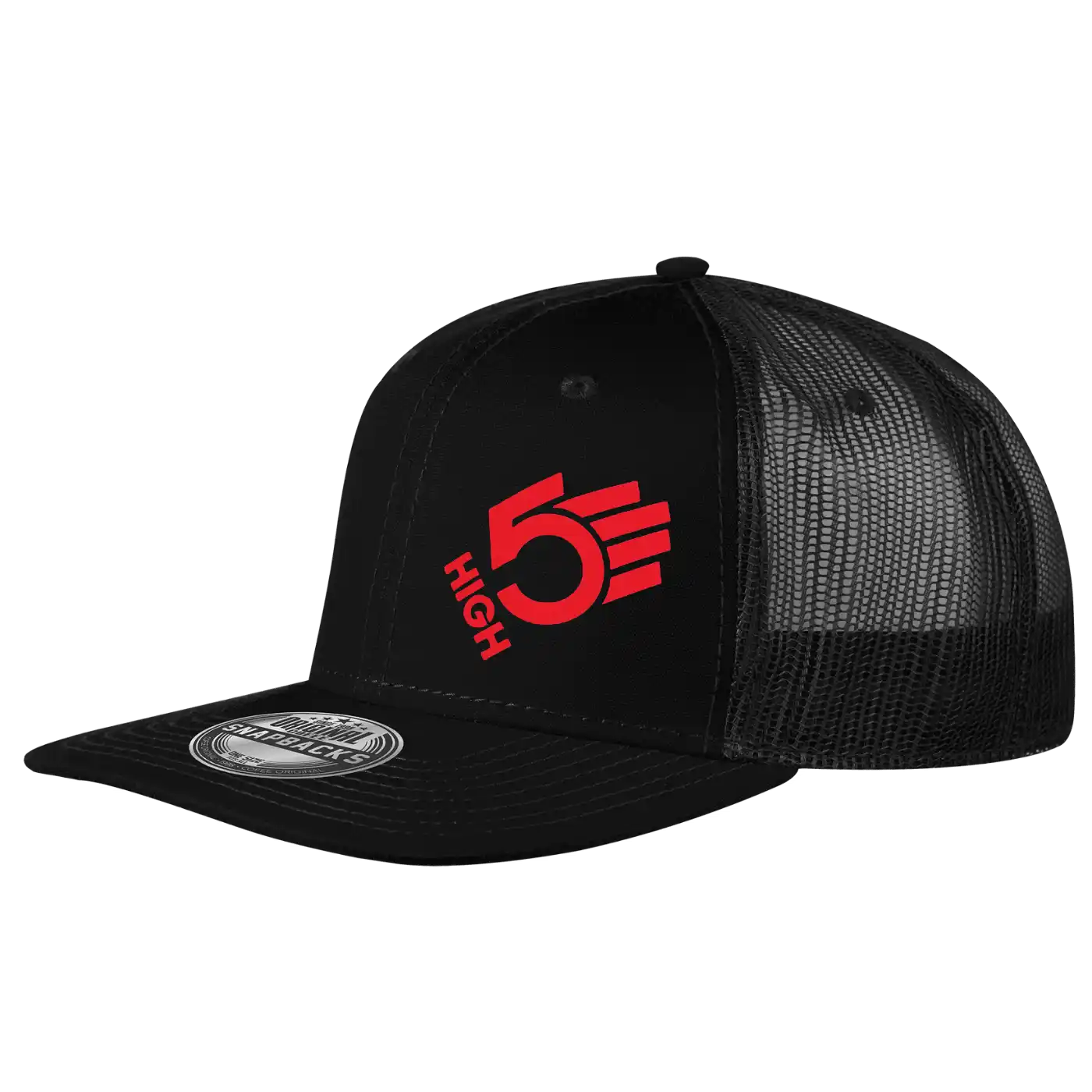 Snap Mesh coFEE 2025 suoralippa snapback lippalakki omalla logolla – 3D rubber print etupaneelissa