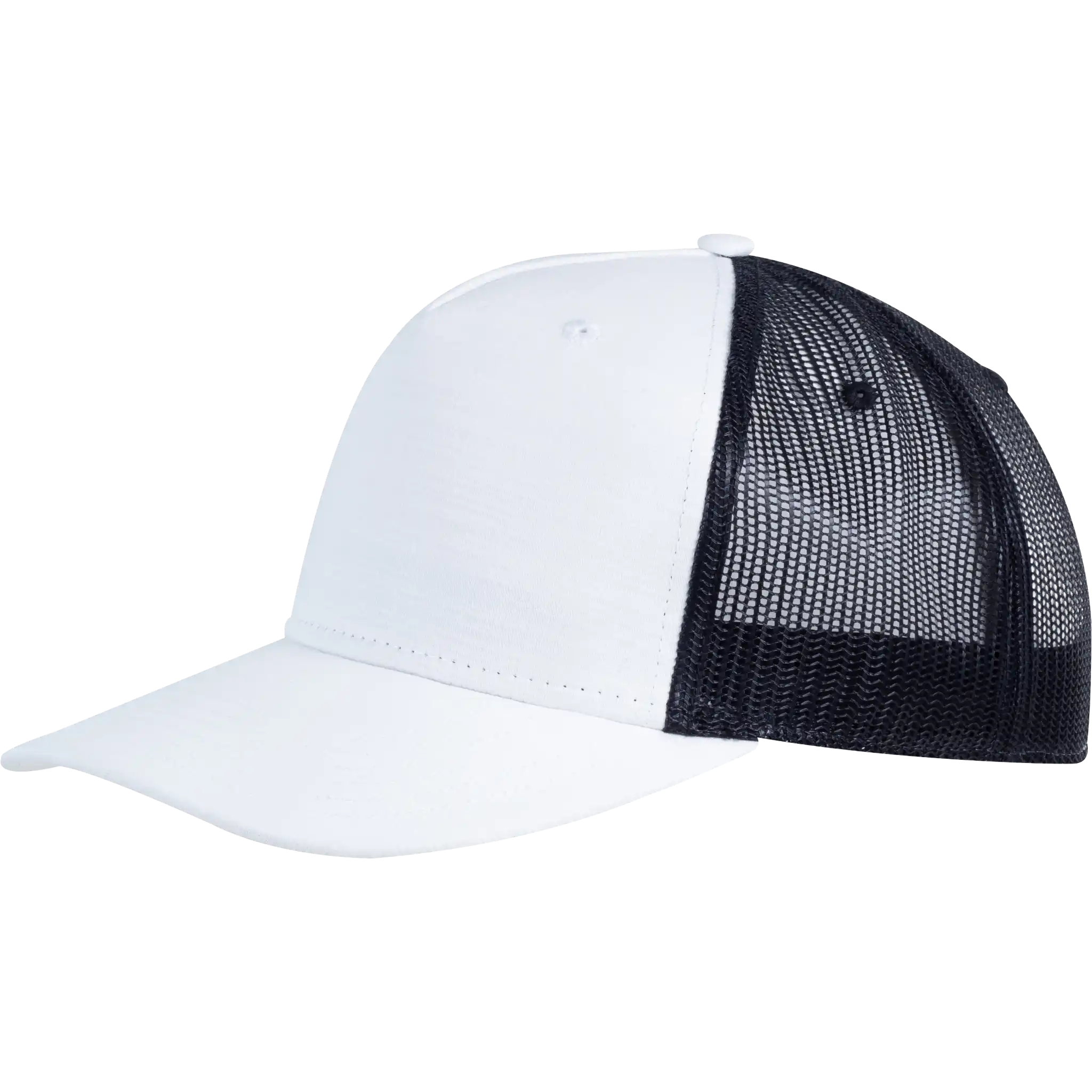 Valkoinen 5 panel ripstop verkkolippis – blanco ilman logoa, coFEE 2026