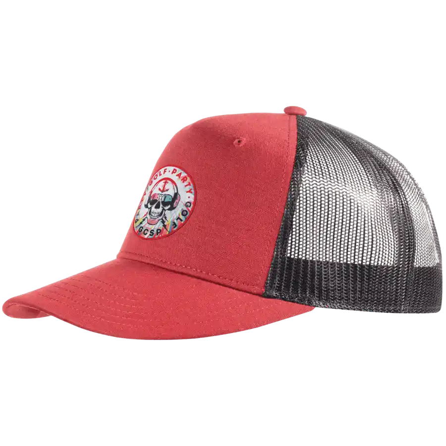 Snap Curved coFEE 2030 5 panel mesh snapback lippis omalla logolla – painettu kangasmerkki etupaneelissa