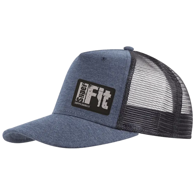 Snap Curved coFEE 2030 5 panel mesh snapback lippis omalla logolla – kumilogo etupaneelissa