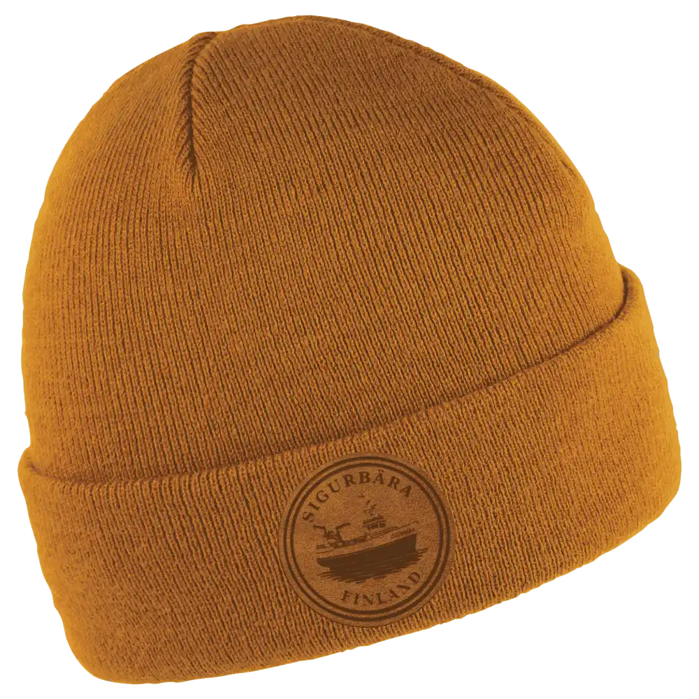 Primary Band pipo omalla logolla - Lasermerkattu nahkamerkki logo