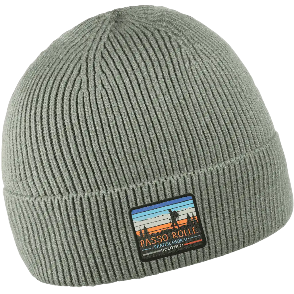 Premium viskoosi pipo omalla logolla - Vihreä kangasmerkkillä oma logo