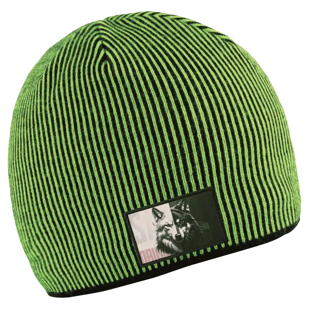 Stripe Pipo omalla logolla (coFEE 3013) - Väri vihreä kangasmerkki logo