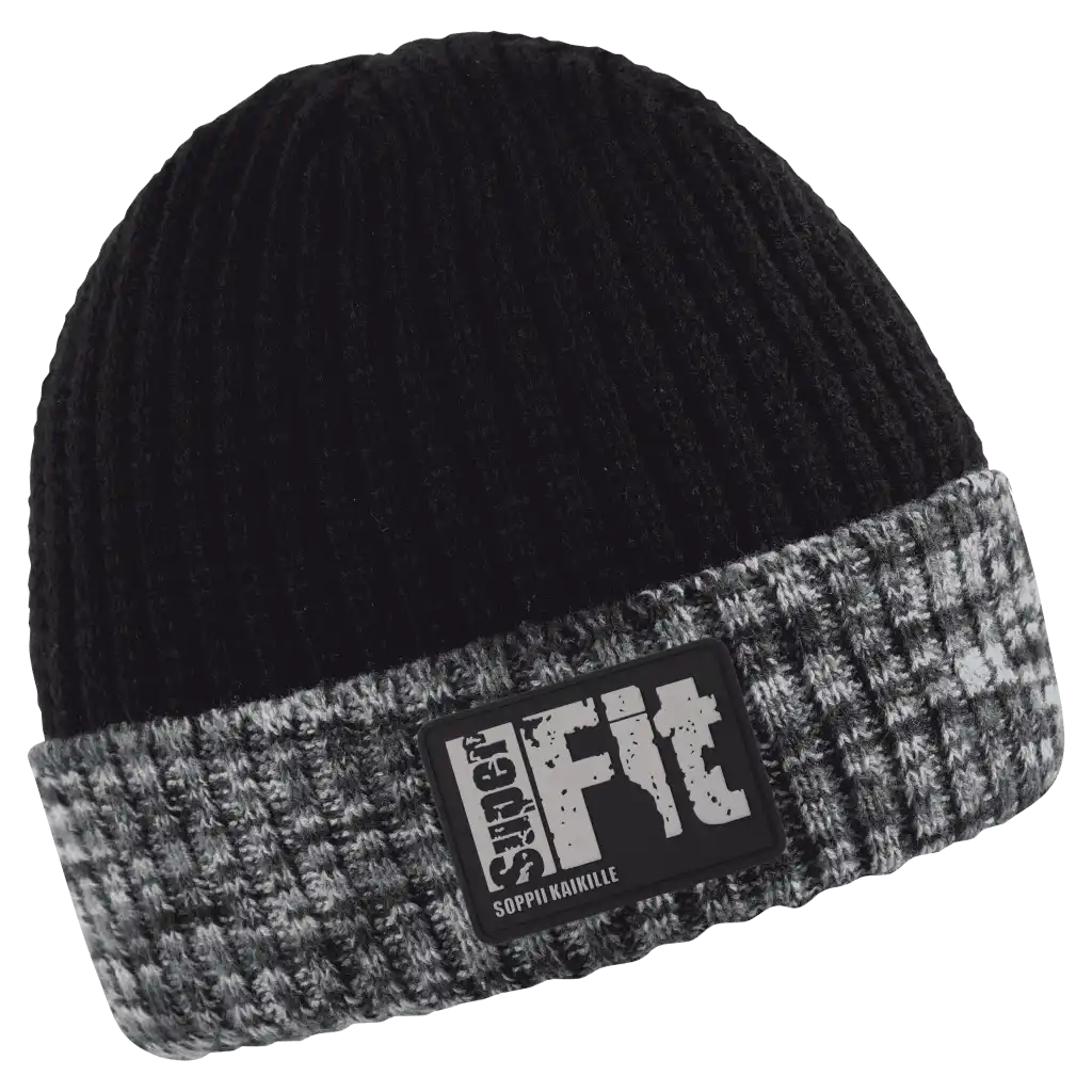 Camouflage Pipo omalla logolla (coFEE 3014) - Musta oma logo tehty kumimerkillä 