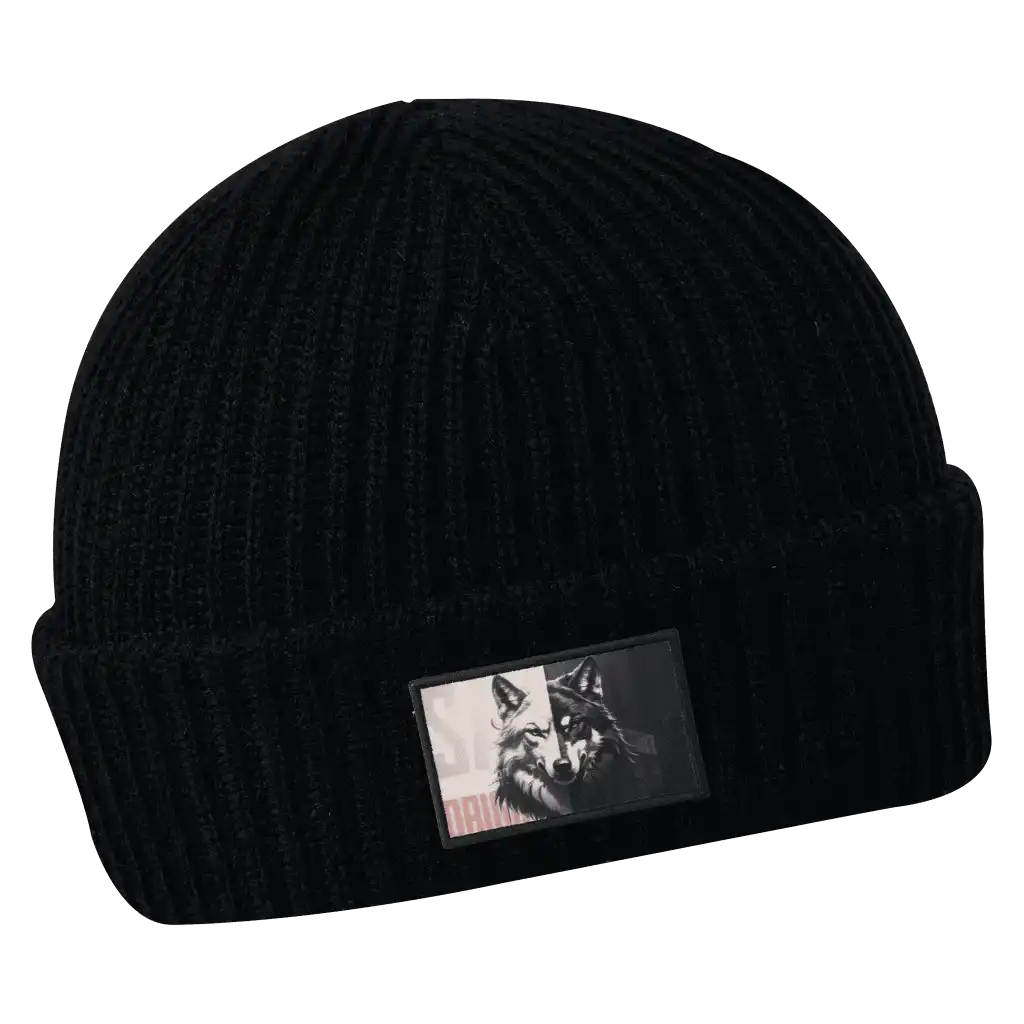 Merimiespipo omalla logolla (coFEE 3031) - Musta painettu kangasmerkki