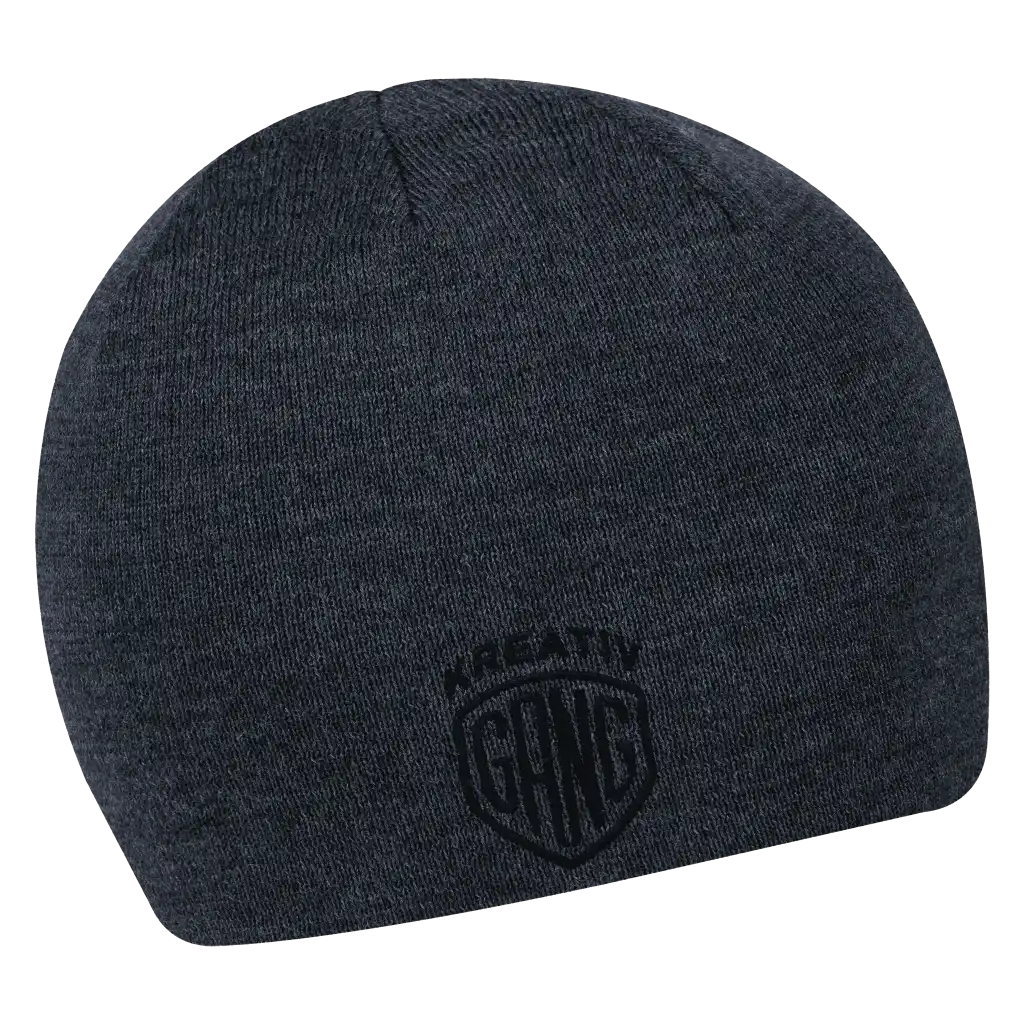 Easy Wear Merinovillapipo omalla logolla (coFEE 3032) - Navy brodeerattu logo