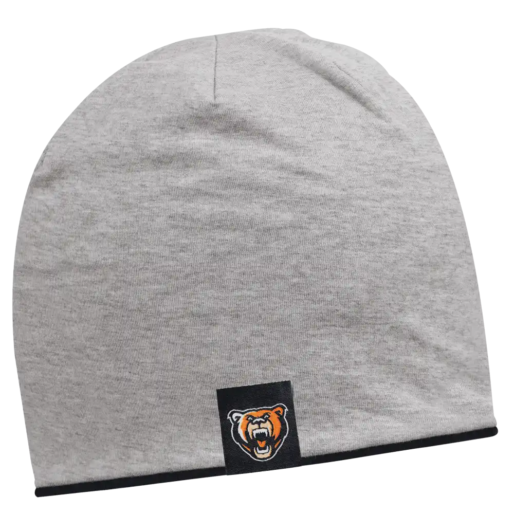 Duo Kääntö-trikoopipo omalla logolla (coFEE 3049) - Musta ja Harmaa - Kuvassa mustan pipon harmaa sisäpuoli

