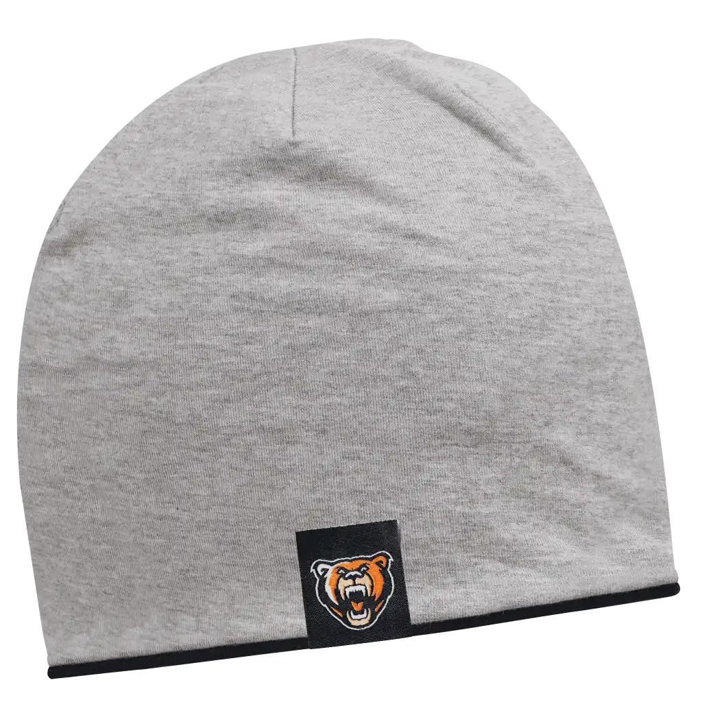 Duo Kääntö-trikoopipo omalla logolla (coFEE 3049) - Musta ja Harmaa - Kuvassa mustan pipon harmaa sisäpuoli

