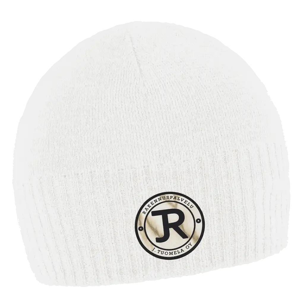 Merina Merinovillapipo omalla logolla (coFEE 3057) - Valkoinen