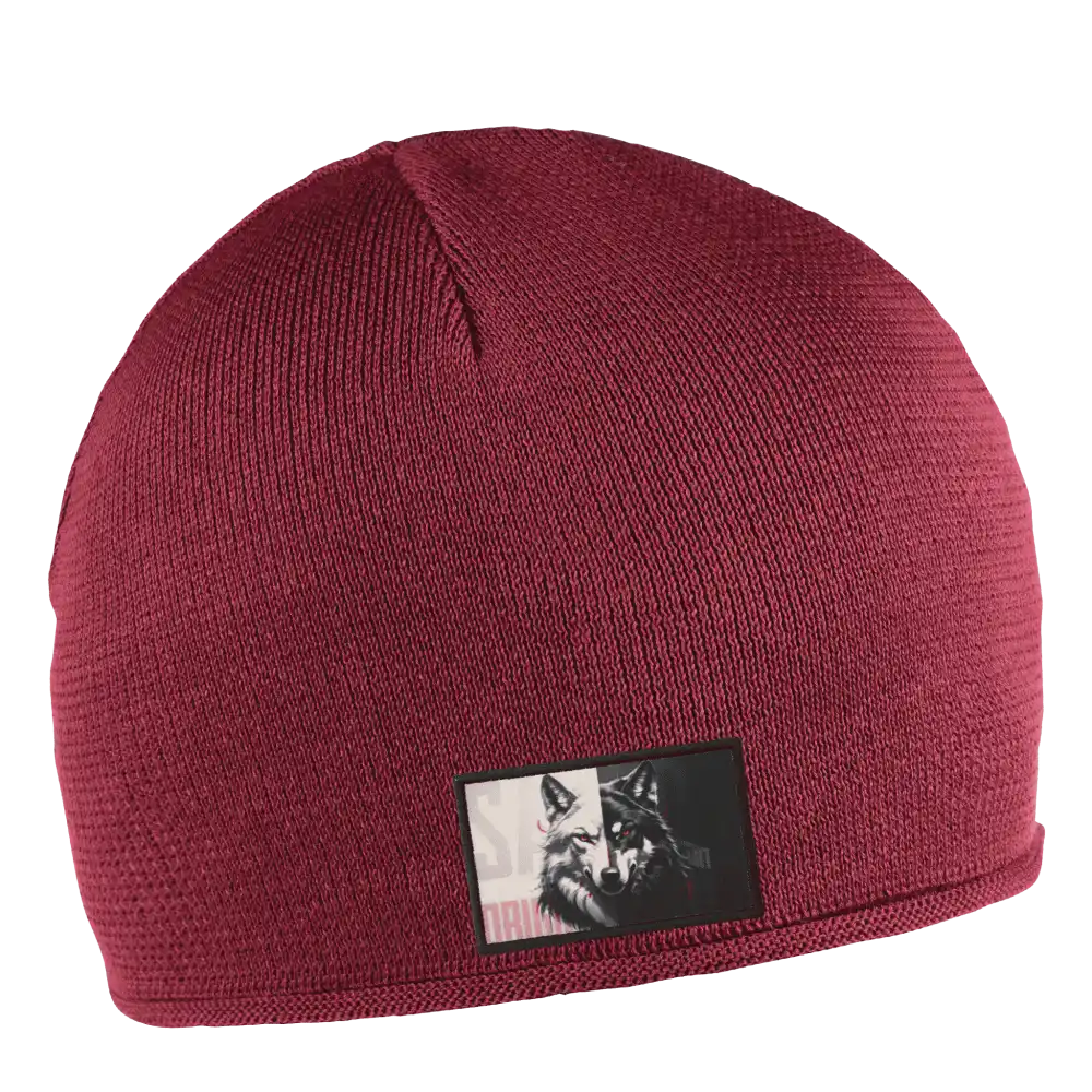 Cotton Simply Puuvillapipo omalla logolla (coFEE 3062) - Burgundy  painettu kangasmerkki logo