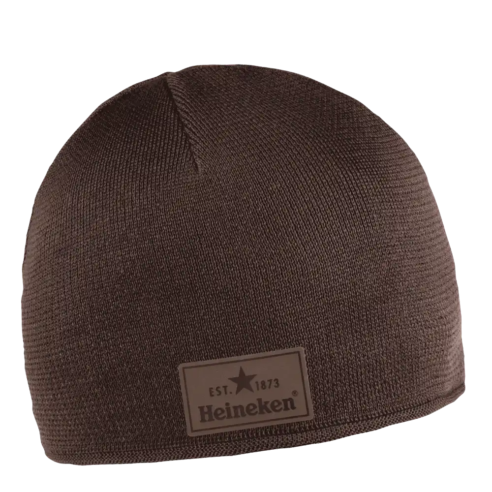 Cotton Simply Puuvillapipo omalla logolla (coFEE 3062) - Ruskea  lasermerkillä logo