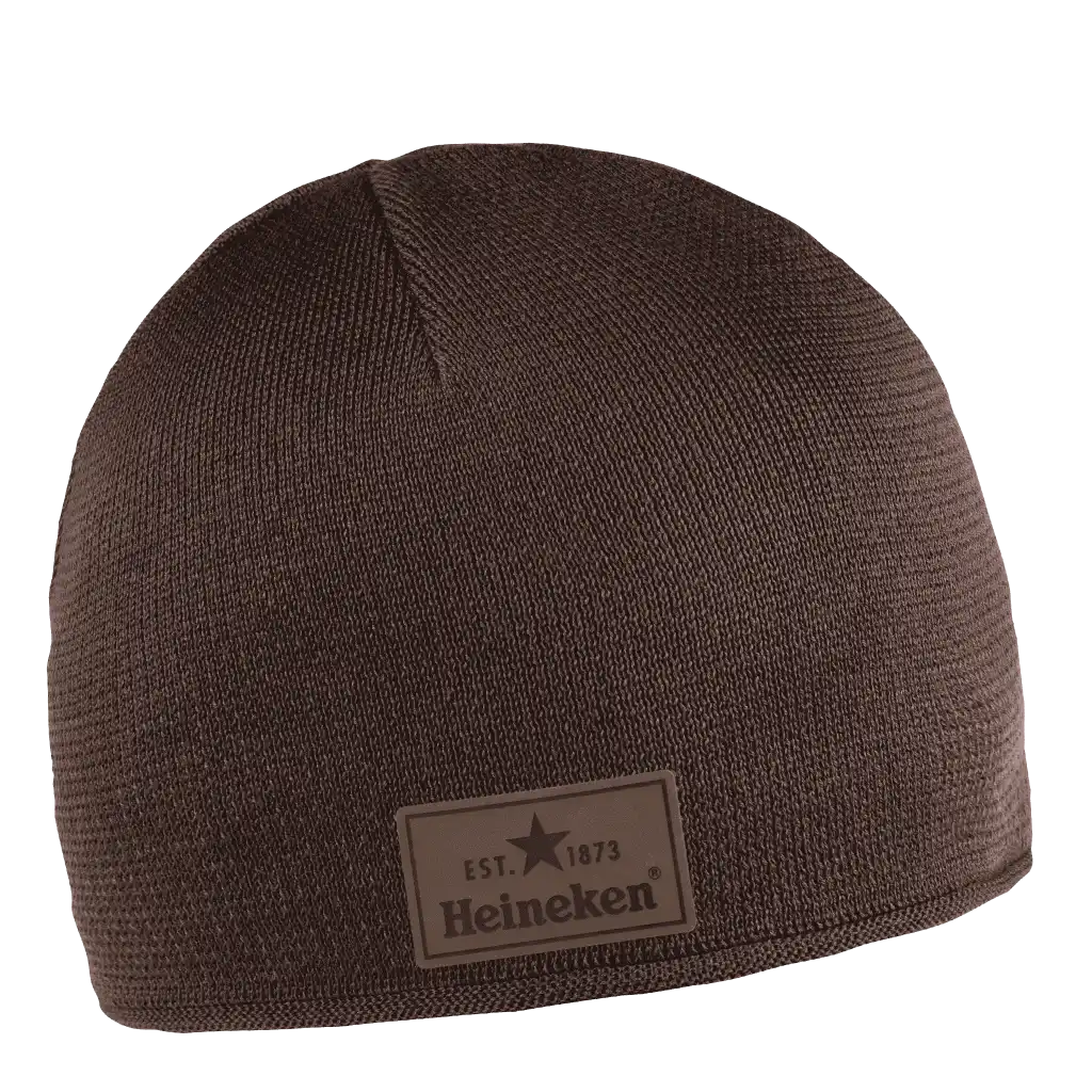 Cotton Simply Puuvillapipo omalla logolla (coFEE 3062) - Ruskea  lasermerkillä logo