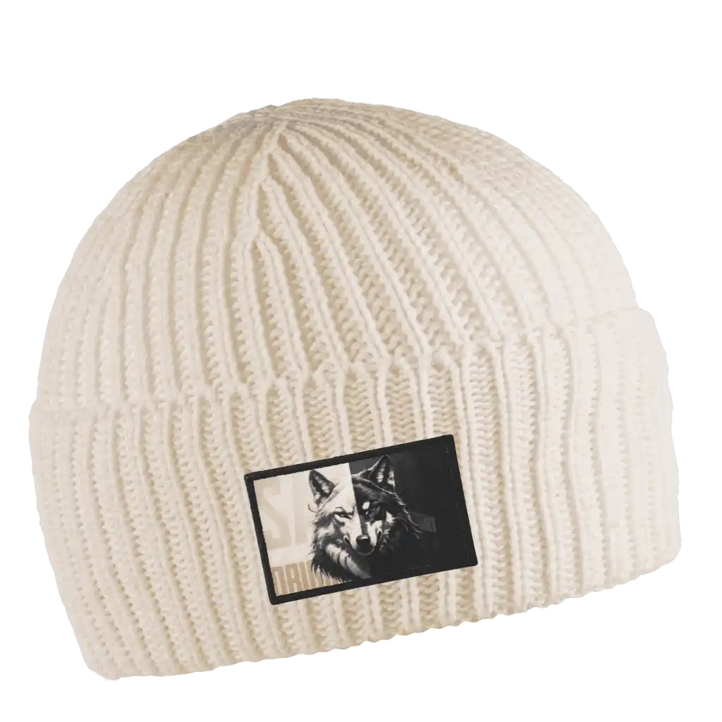 Recycle Band Pipo omalla logolla (coFEE 3066) - Off white - Esimerkki painetusta kangasmerkki logosta