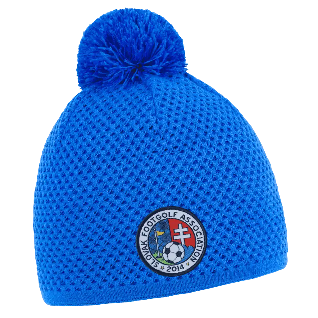 Dots Pipo omalla logolla (coFEE 3071) -Royal sininen logo tehty kangasmerkillä