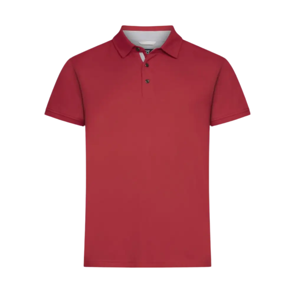 Cutter & Buck Advantage Premium punainen polo - Pikee omalla logolla-ZigiZagi