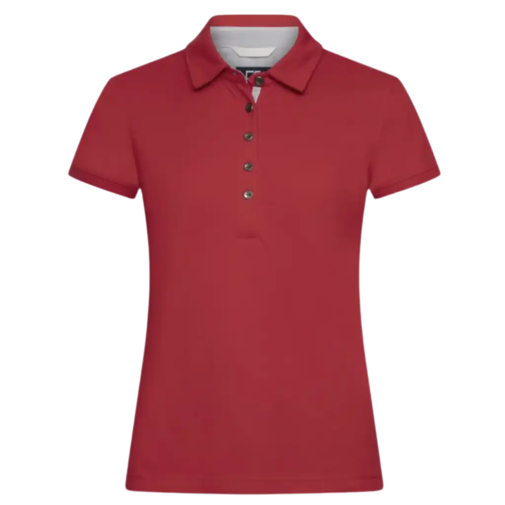 Cutter & Buck Advantage Premium Punainen Pikee Yrityksen Logolla-ZigiZagi