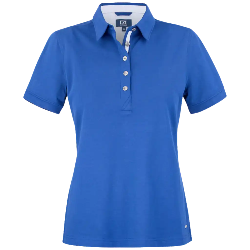 354421 CUTTER & BUCK ADVANTAGE PREMIUM BLUE POLO WOMEN-ZigiZagi