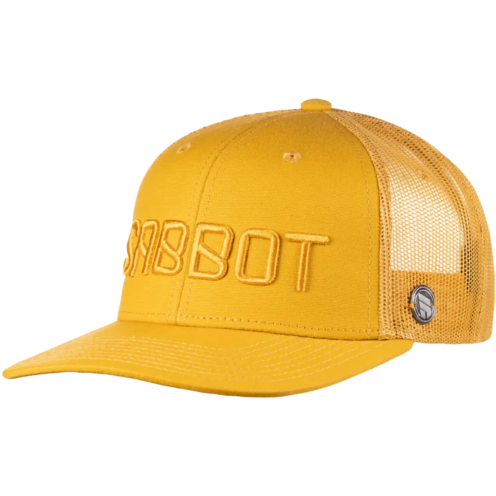 Esimerkki 3D-kohobrodeerauksesta lippis logossa