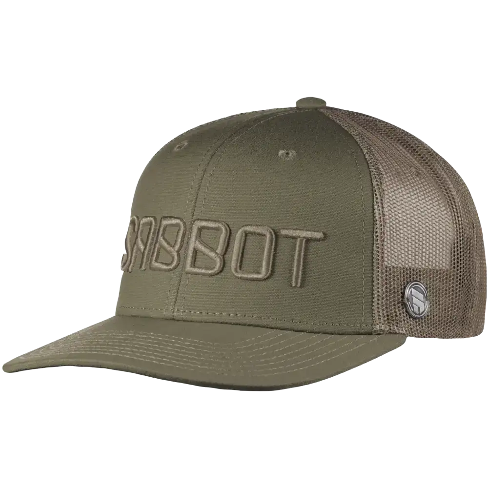 3D brodeerattu lasten snapback omalla logolla malli lippis. Kuvassa Snap Mesh lippis ZigiZagin valikoimasta.