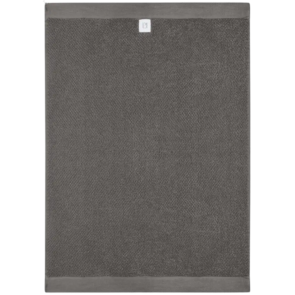 Tummanharmaa Kosta Linnewäfveri Linda pyyhe – laadukas OEKO-TEX-tekstiili liikelahjaksi