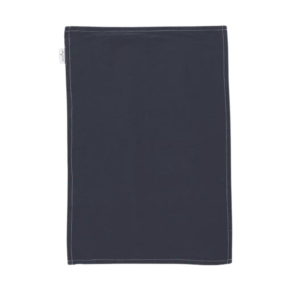 Tummansininen Lord Nelson Victory keittiöpyyhe (pellavasekoite) – käytännöllinen joululahja