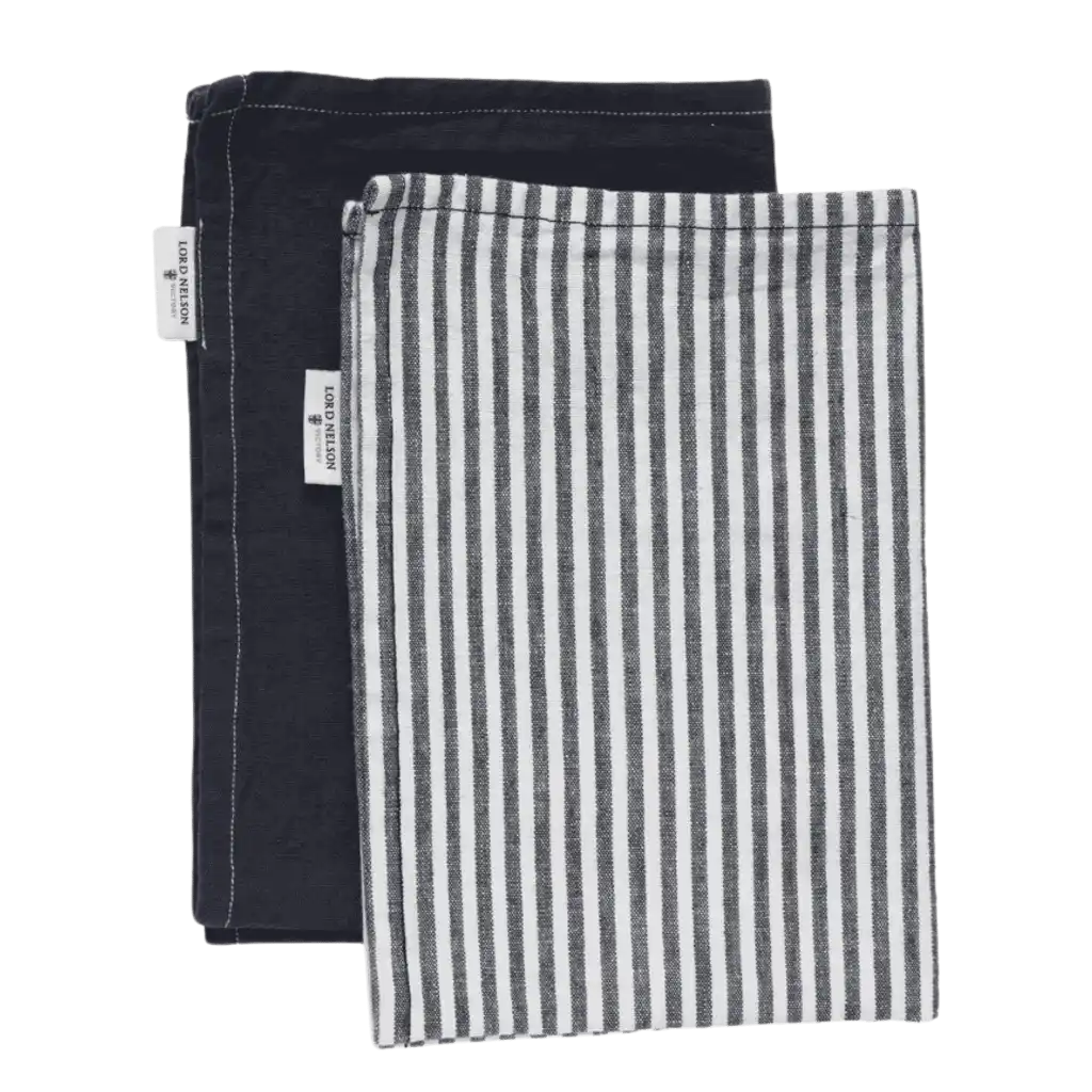 Lord Nelson Victory keittiöpyyhesetti (2kpl) pestystä pellavasekoitteesta – tyylikäs yrityslahja