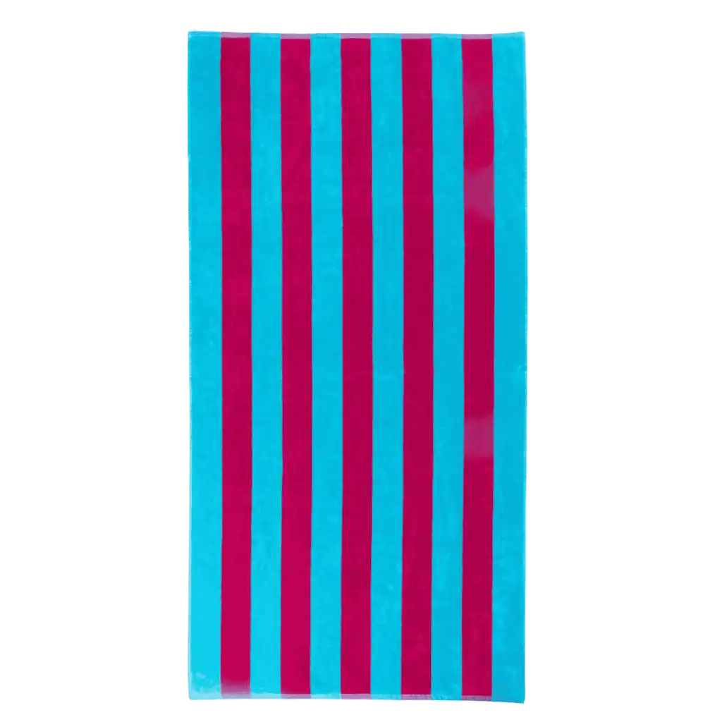 Lord Nelson Victory Cabana-rantapyyhe (turkoosi/pinkki) avattuna – imukykyinen ja pehmeä henkilöstölahja