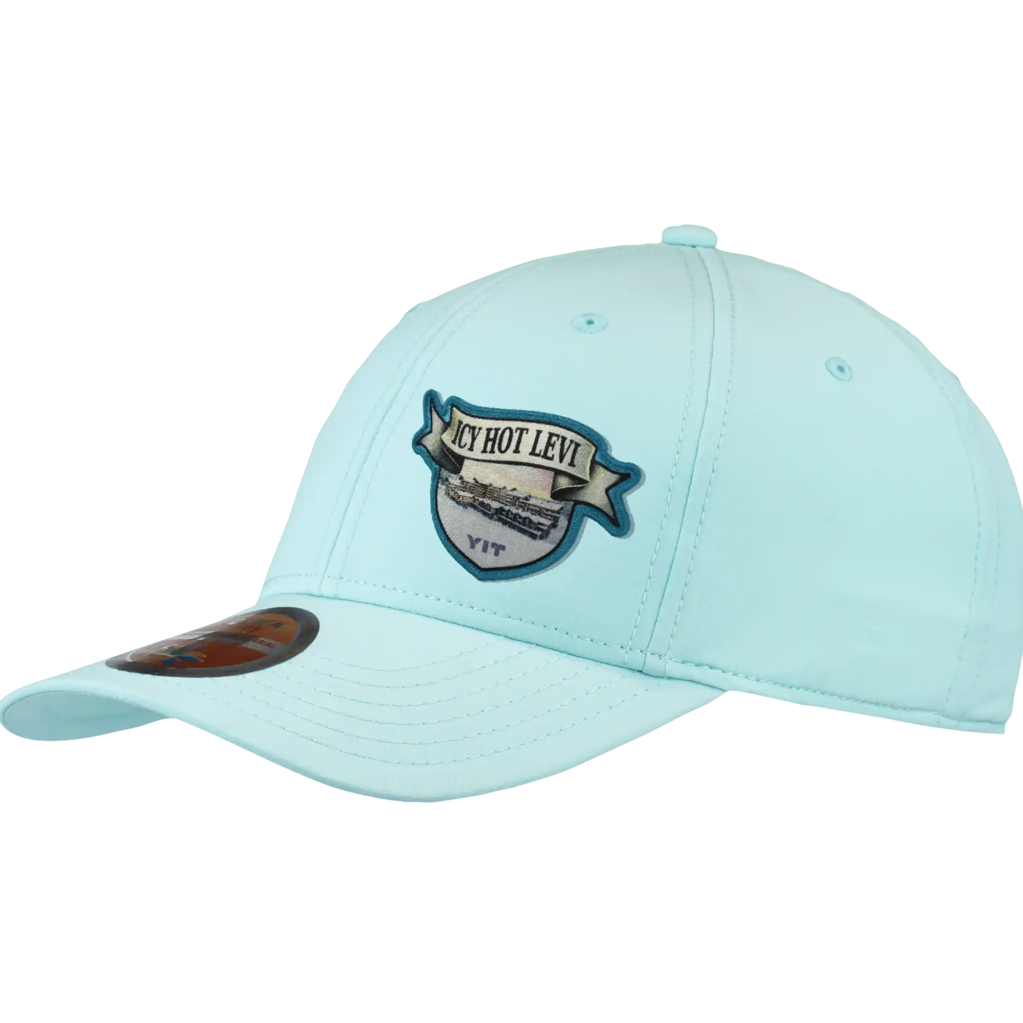 Quick Dry coFEE 4250 minttu quick dry lippis omalla logolla – kangasmerkki painettu etupaneelissa