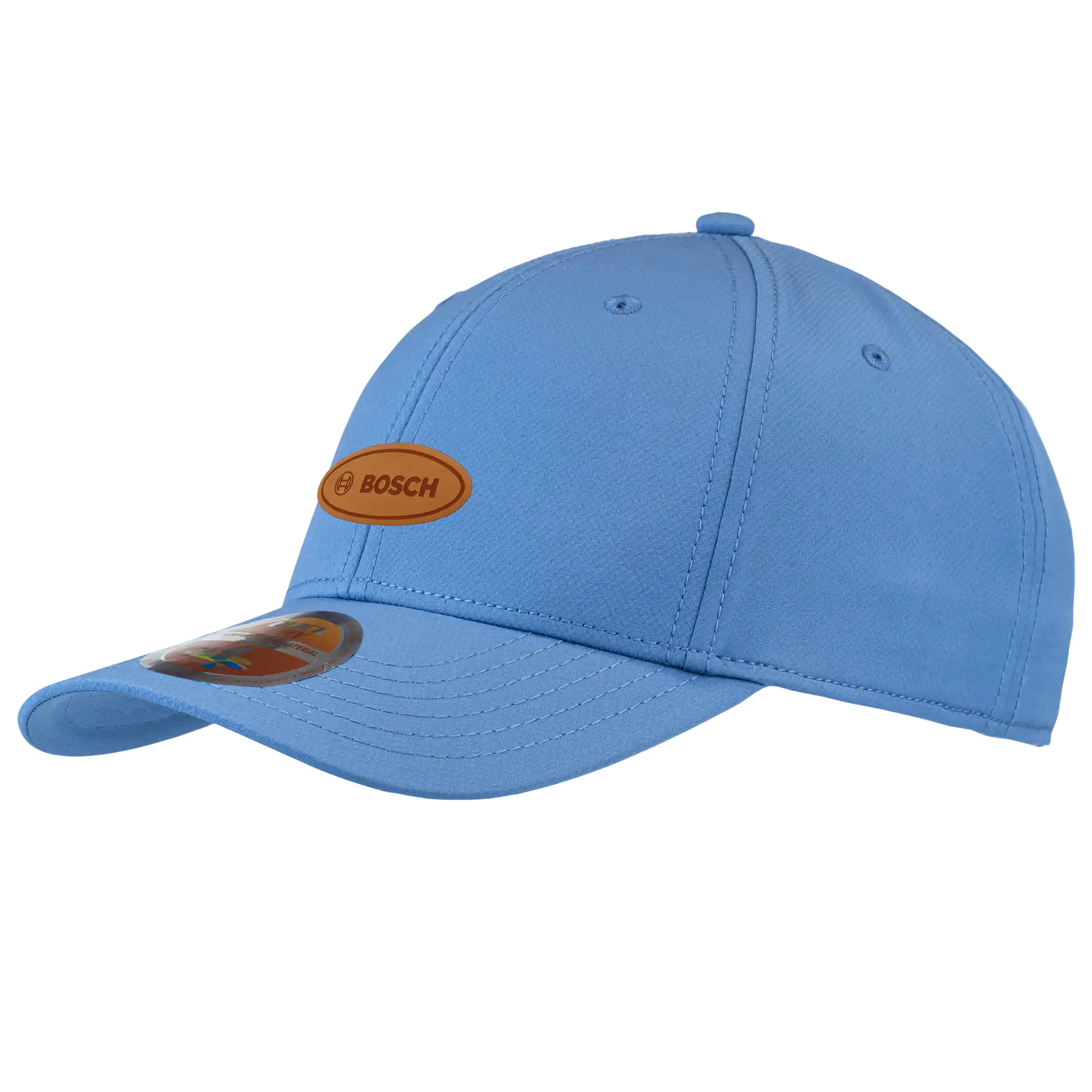 Sininen quick dry lippis omalla logolla – laser-merkattu nahkamerkki, Quick Dry coFEE 4250