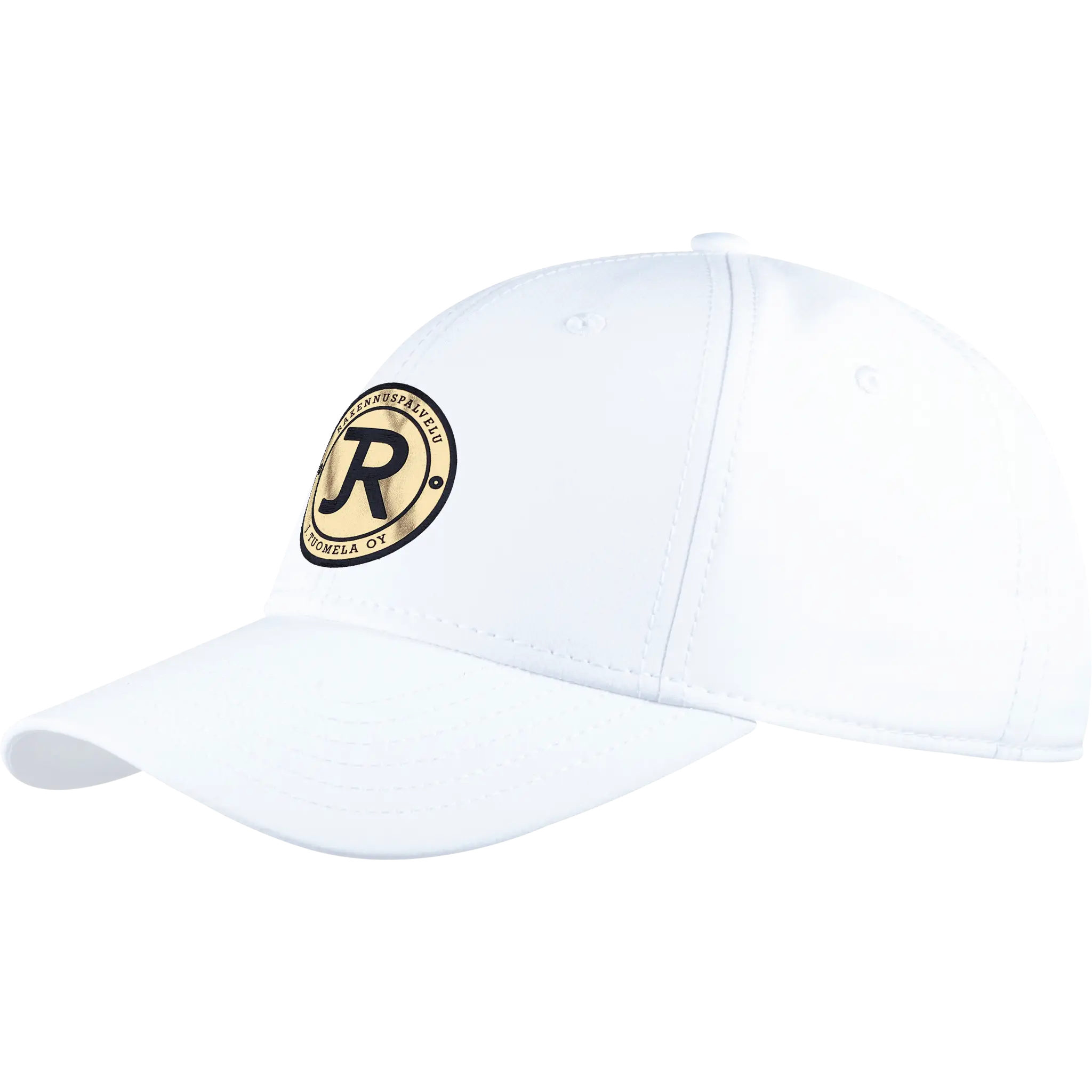 Valkoinen quick dry lippalakki omalla logolla – laser-merkattu nahkamerkki, Quick Dry coFEE 4250 