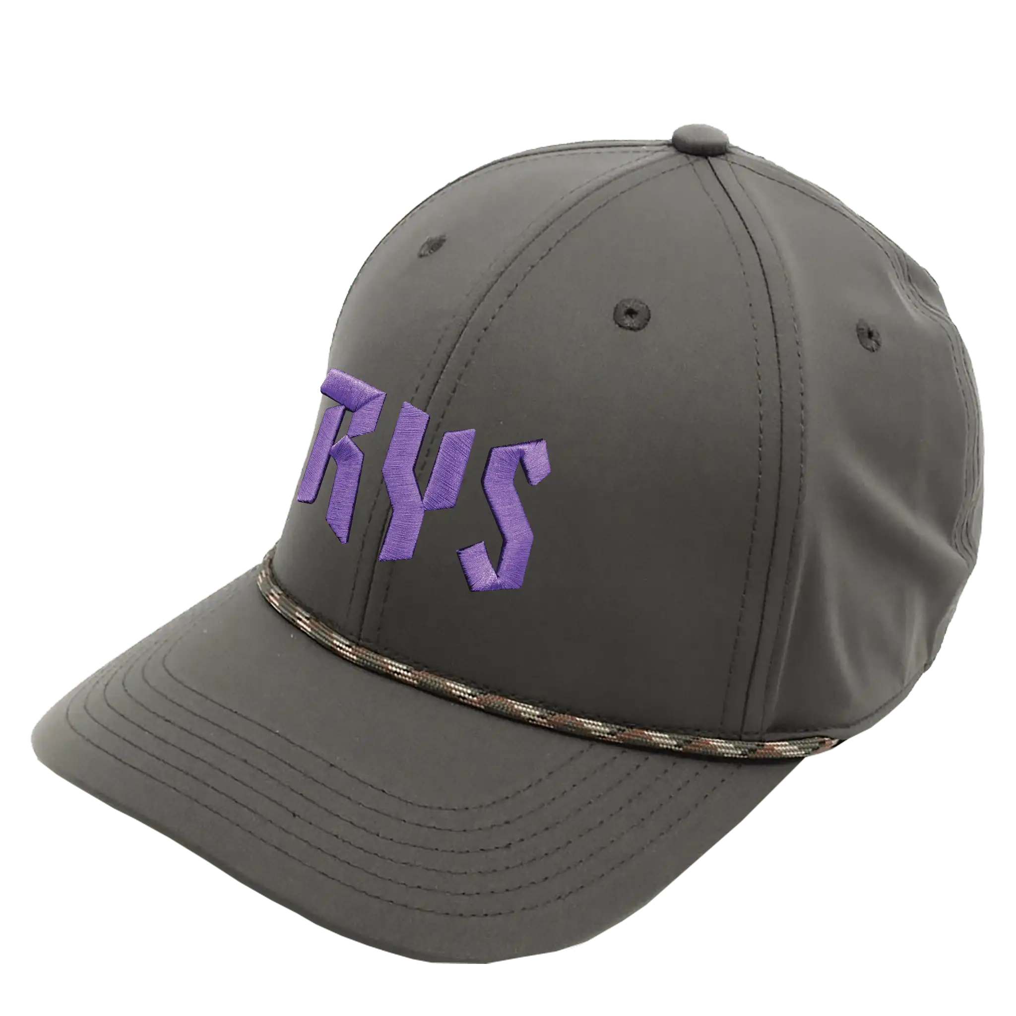 Rope coFEE 4330 narulippis omalla logolla – 3D brodeeraus etupaneelissa, koristenaru lipassa