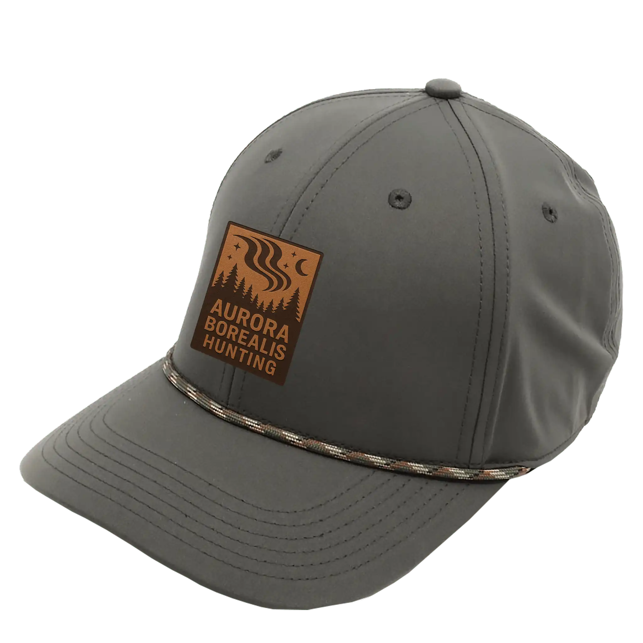 Oliivi Rope coFEE 4330 narulippis omalla logolla – joustava polyesteri, koristenaru ja laser-merkattu merkki