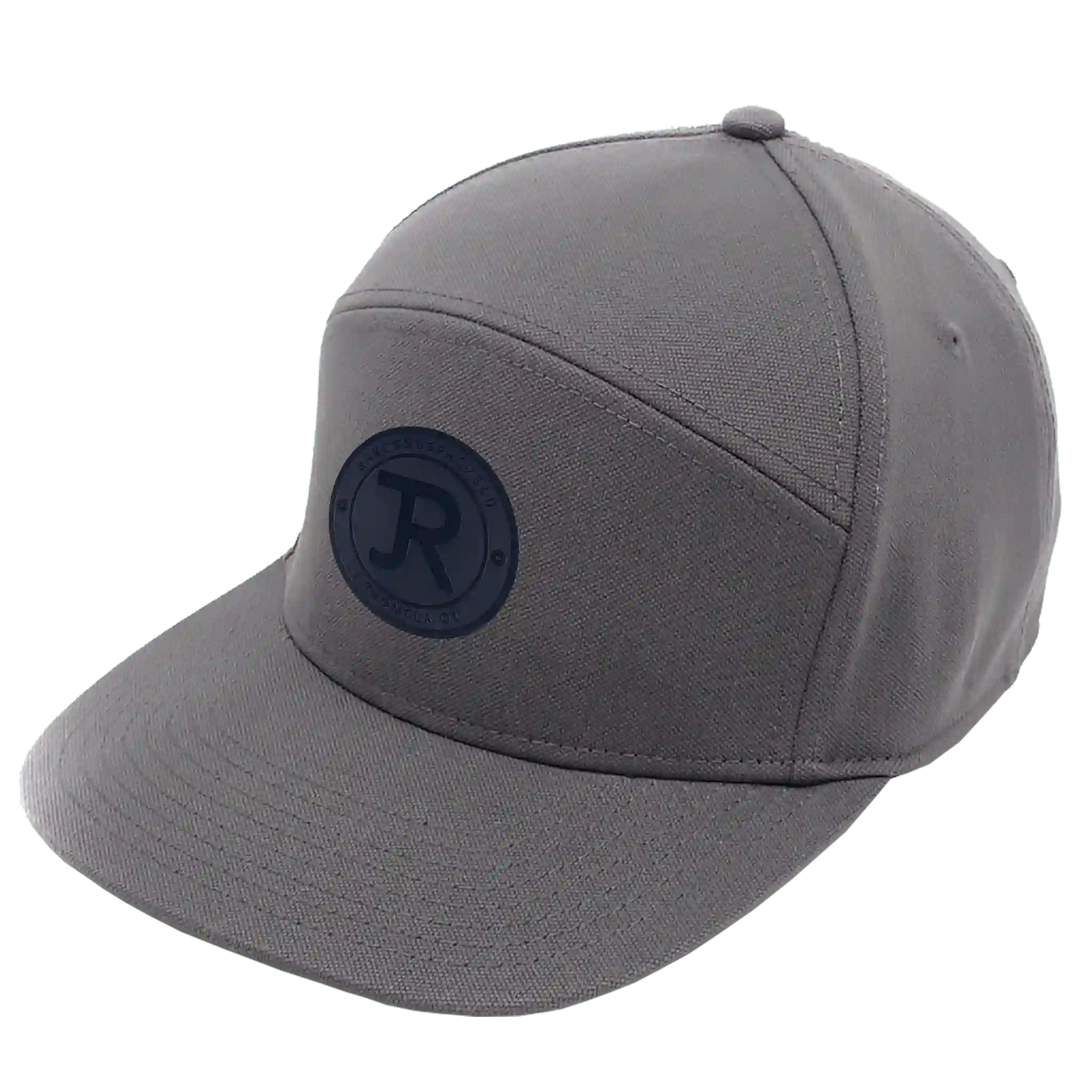 Tummanharmaa CREATE 2in1 snapback lippis omalla logolla – muotoiltava suoralippa, laser-merkattu merkki, coFEE 4340