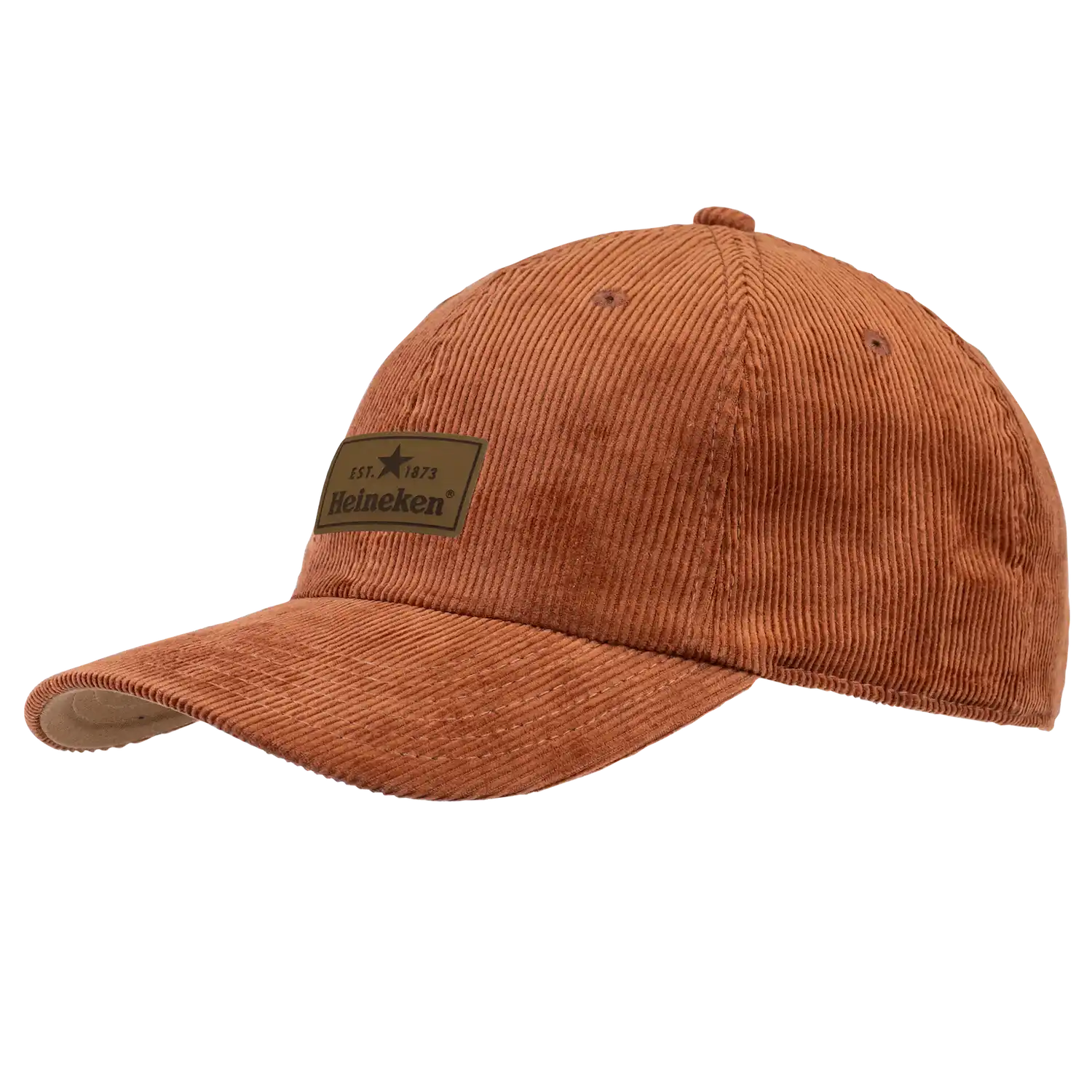 Kupari vakosametti (corduroy) sametti lippis nahkamerkillä omalla logolla – Corduroy 4440 coFEE