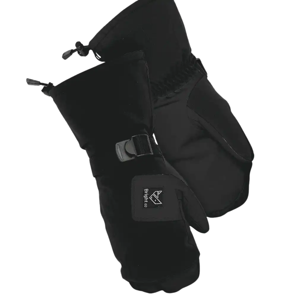 Mustat Bright Equipment Glove No:2 -kintaat (etu- ja takapuoli) – lämmin ja vedenpitävä joululahja