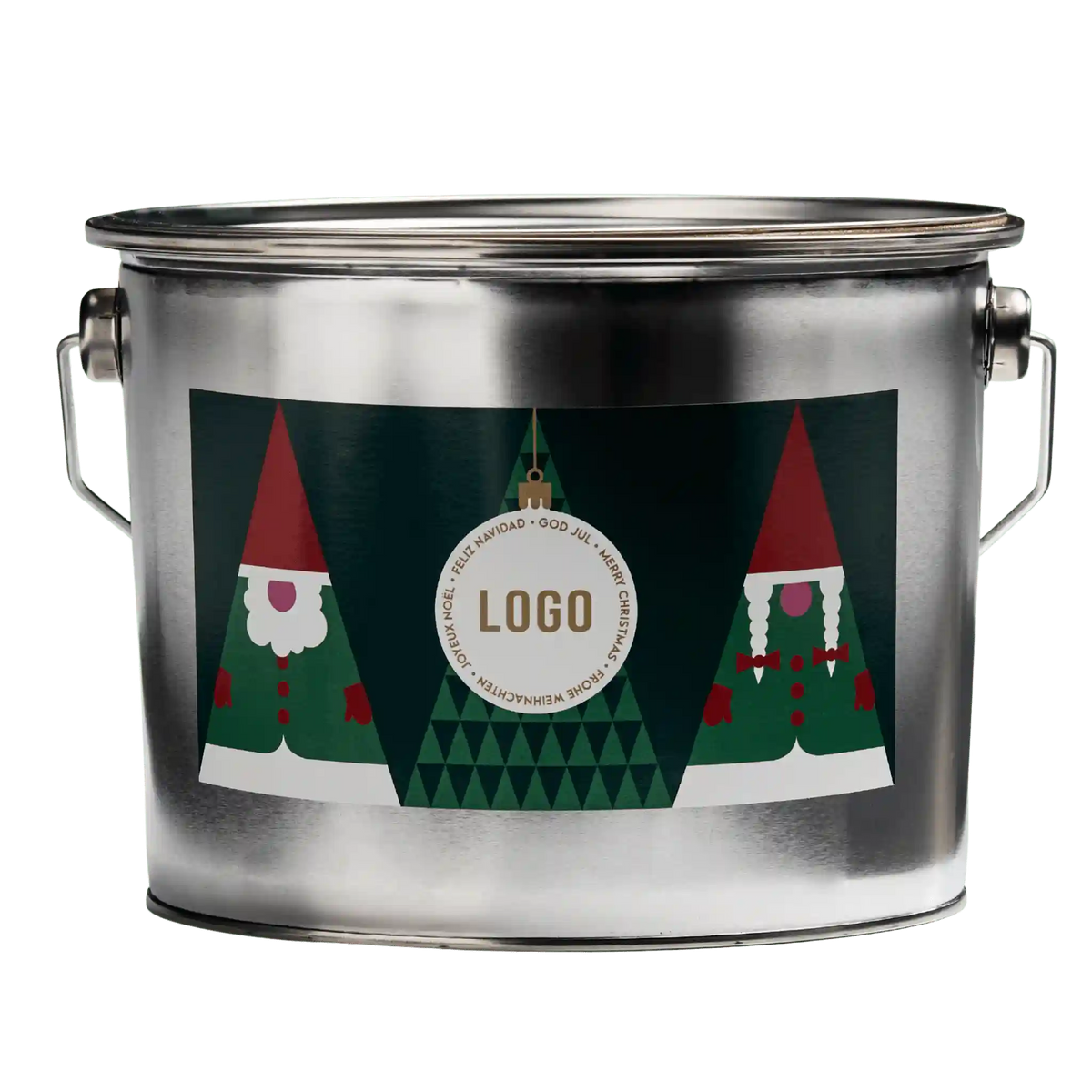 Joulukarkkisanko omalla logolla – Christmas Carnival -jouluteema