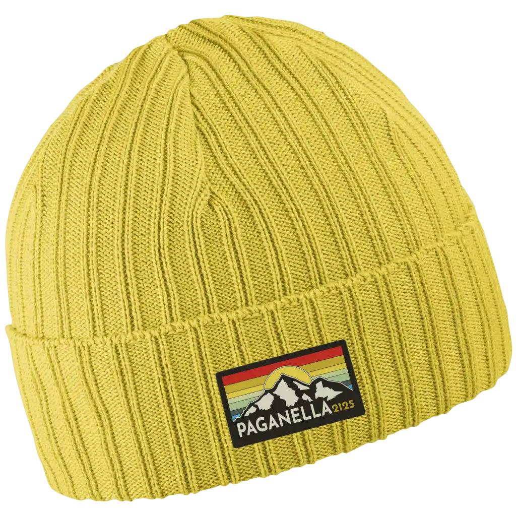 Cotton Band  - 100%  puuvillapipo lemon green - Pipo omalla kumimerkki logolla.