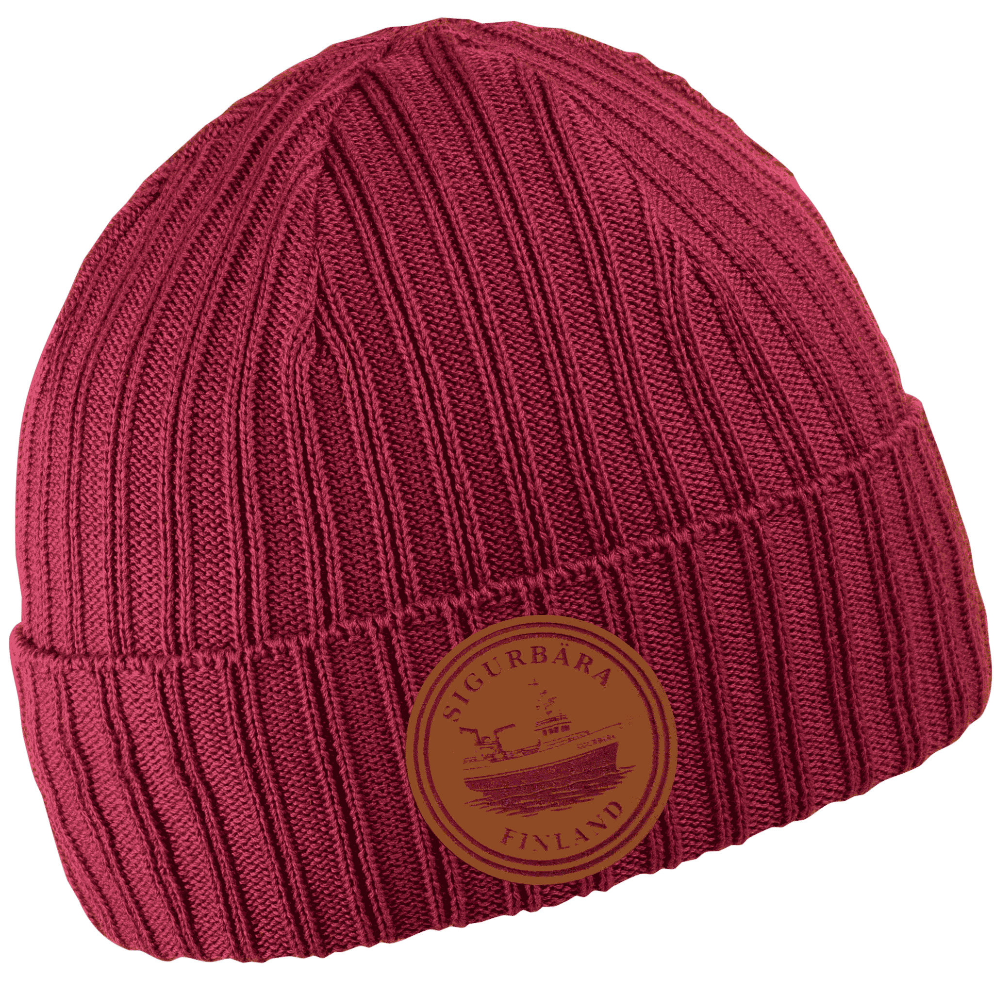Cotton Band 100% puuvillapipo omalla logolla - Burgundy  